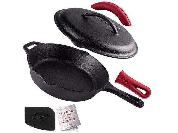 Cast Iron Skillet with Cast Iron Lid - 10"