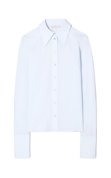 Classic Cotton-Poplin Button-Down Shirt