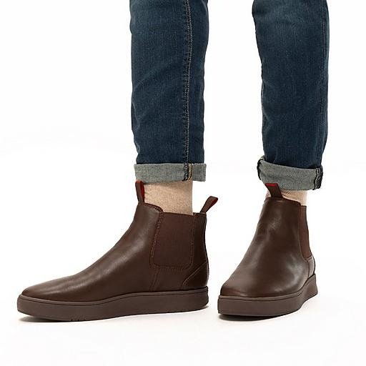 Mens Waterproof Leather Chelsea Boots