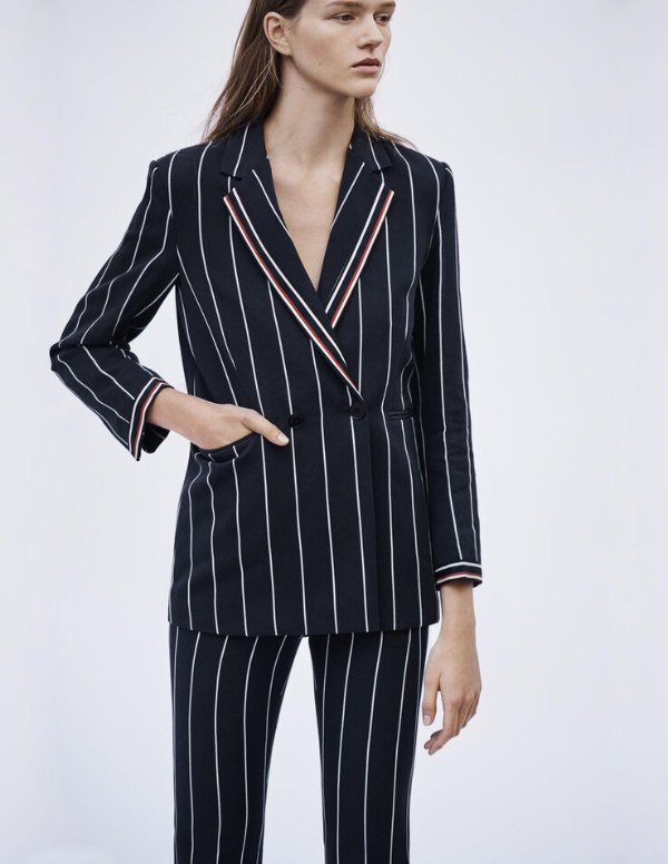 Matching Striped Blazer