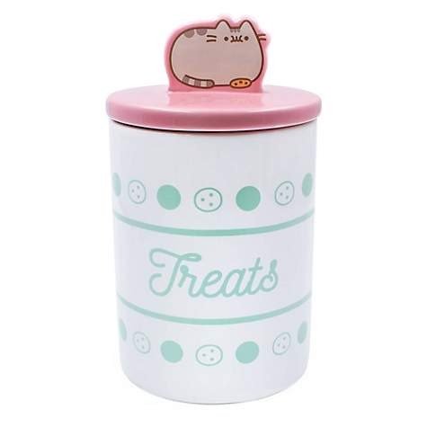Cookie Pattern White Treat Jar for Cats | Petco