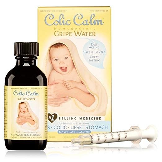 Homeopathic Gripe Water - 2 Fl. Oz - Colic & Infant Gas Relief Drops - Helps Soothe Baby Gas, Colic, Upset Stomach, Reflux, Hiccups - Made in the USA - Safe, Gentle, Natural Gripe Water