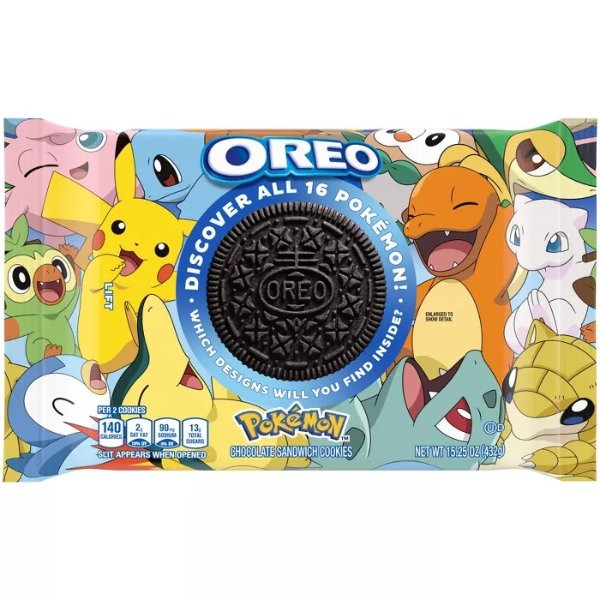 Pokémon x OREO 限量版夹心巧克力饼干15.25 Oz
