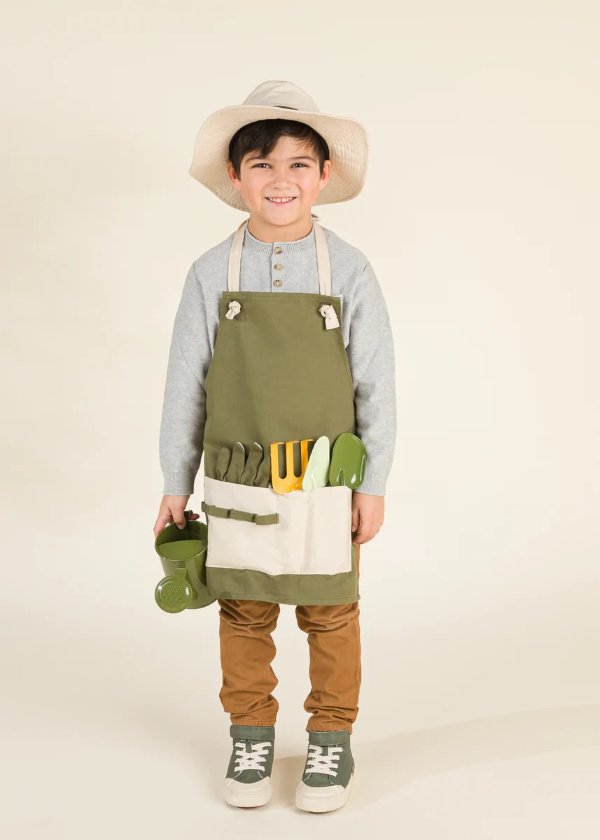 儿童园丁服饰套装+花园工具套装