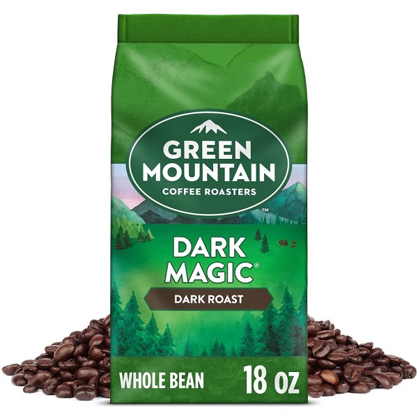 Roasters Dark Magic, Whole Bean Coffee, Dark Roast, Bagged 18 oz