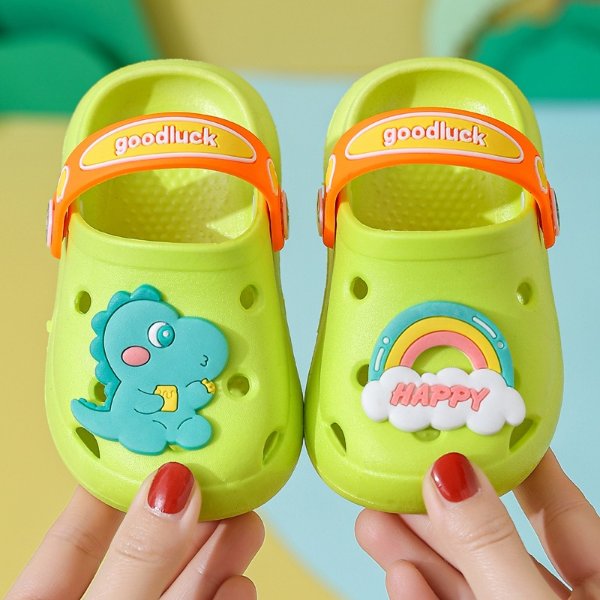 2.19US $ 50% OFF|Children Cute Sandals Dinosaur Cartoon Slipper Summer Rainbow Clogs Shoes Kids Blue Breathable Flip Flops Boy Cute Toddler Shoes| | - AliExpress
