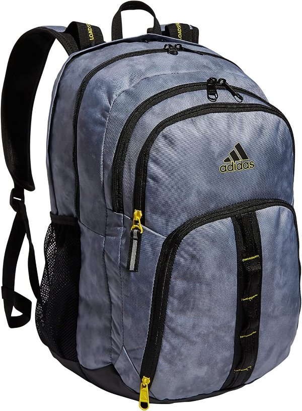 Unisex Prime 6 Backpack, Stone Wash Grey/Impact Yellow, One Size