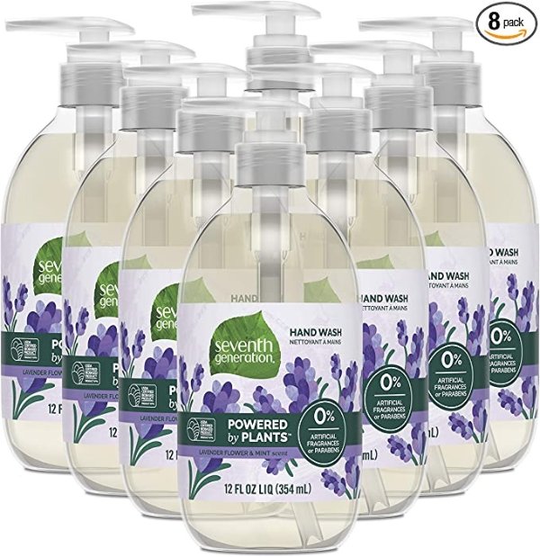 Hand Soap, Lavender Flower & Mint, 12 oz, 8 Pack