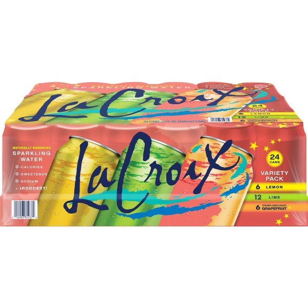 Lemon, Lime, Pamplemousse (Grapefruit) Variety Pack 12oz Cans/24 Pack