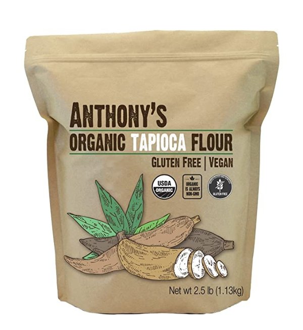 Organic Tapioca Flour Starch, 2.5lbs, Gluten Free & Non GMO