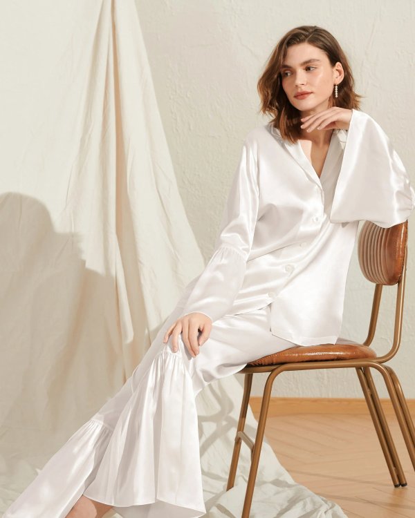 Eye-catching Silk Pajama Set LILYSILK Factory