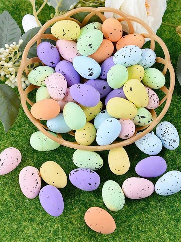 20pcs Plastic Decorative Craft, Creative Egg Design Decorative Object For Easter Day | SHEIN USA