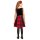 Girls Mommy And Me Sleeveless Velour And Buffalo Plaid Matching Knit To Woven Dress