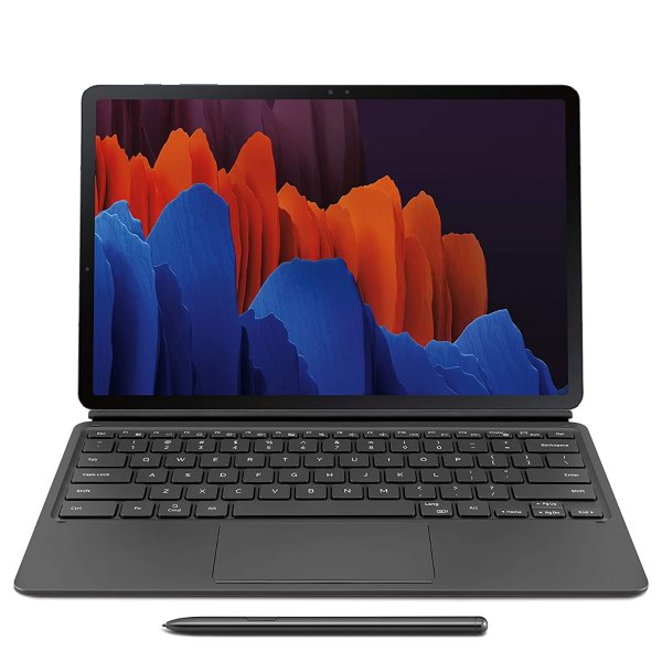 Galaxy Tab S7+ Keyboard, Black (EF-DT970UBEGUJ)