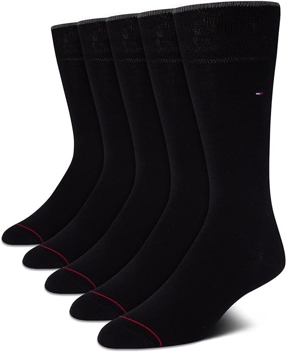 Men's Socks - Lightweight Comfort Crew Dress Sock (5 Pack)