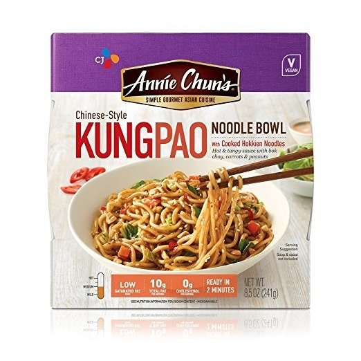 Kung Pao Noodle Bowl, Vegan, 8.5-oz (Pack of 6), Chinese-Style, Instant Meal