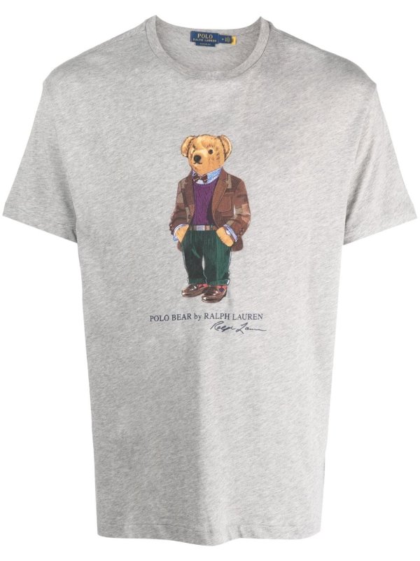 Polo Bear-motif cotton T-shirt