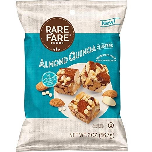 Rare Fare Foods Almonds Clusters, Original, 2oz (10Count)