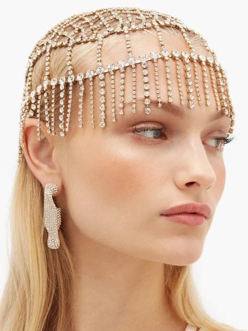 Divinita crystal-embellished headpiece | Rosantica | MATCHESFASHION US