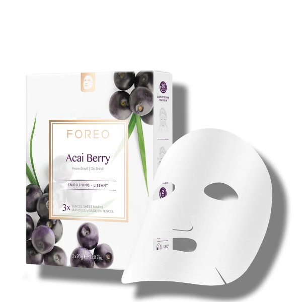 Acai Berry Firming Sheet Face Mask (3 Pack)