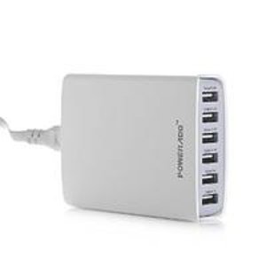 Poweradd 50W 6-Port Family-Sized USB Desktop Charger for iPhones, iPads