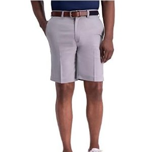 Haggar Men's Cool 18 Straight Fit Flat Front Shorts