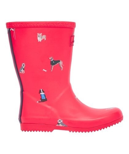 Red Dogs Roll-Up Rain Boots - Girls