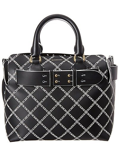 Small Belt Bag Perforated Link Leather Tote