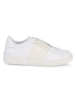 Leather & Patent Leather Open Sneakers