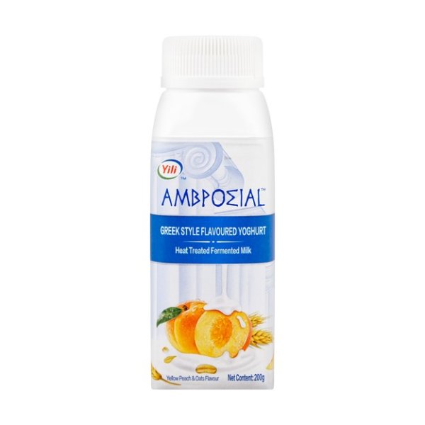 AMBROSIAL Greek Yogurt Peach Oat Flavor 200g