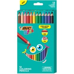 ® Kids Coloring Pencils, 4.4 mm, Assorted Colors, Pack Of 12 Pencils Item # 4599906