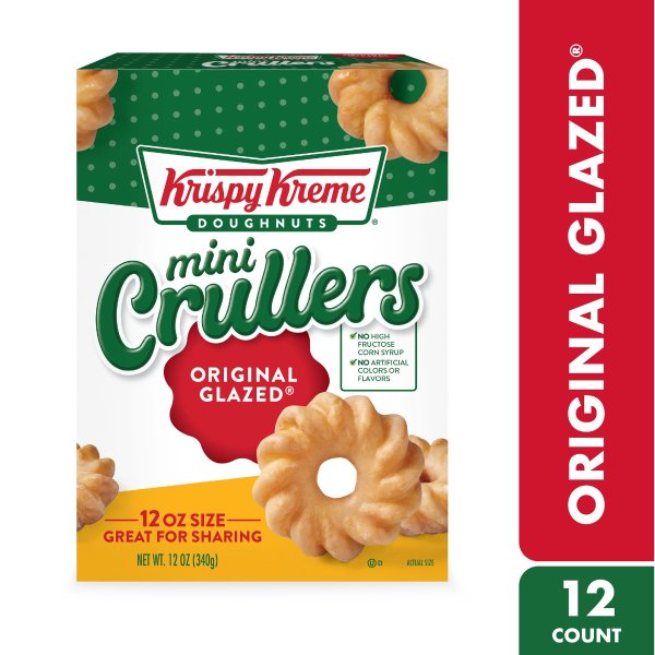 Krispy Kreme Kk Mini Cruller Orig Glazed 12ct