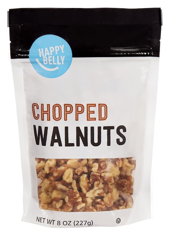 Happy Belly Chopped Walnuts, 8 Ounce