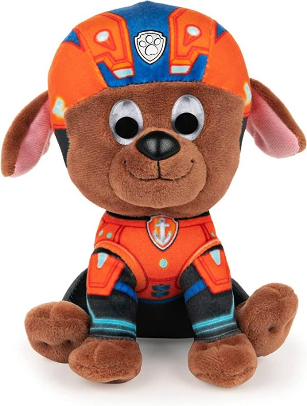 PAW Patrol: The Movie Zuma Plush Toy, Premium Stuffed Animal for Ages 1 and Up, 6”