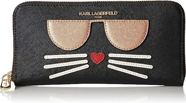 Karl Lagerfeld Paris Women's Zip Around Wallet
