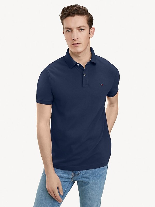 Custom Fit Essential Solid Polo | Tommy Hilfiger