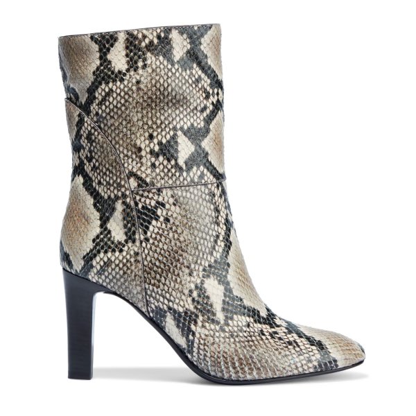Kubrick 90 snake-effect leather ankle boots
