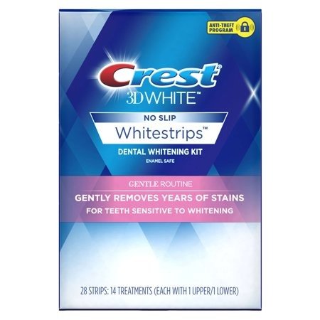 3D White Whitestrips Gentle Routine Teeth Whitening Kit, 14 Treatments