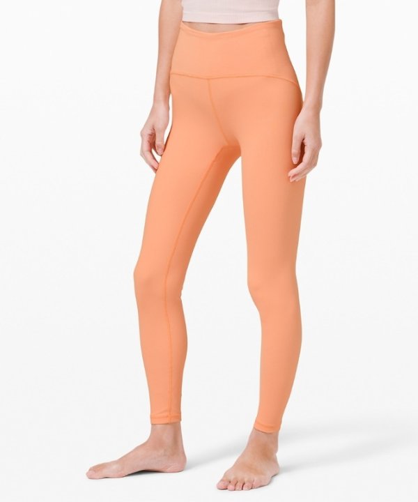 粉橘色瑜伽裤
