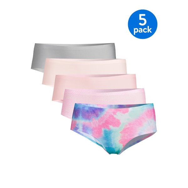 Women's Hipster Panties, 5-Pack