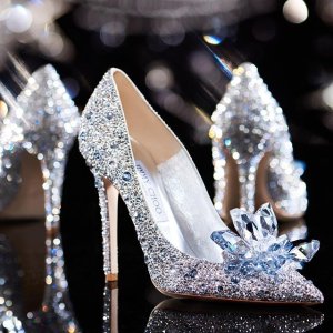 Jimmy Choo Cinderella Collection Crystal Shoes