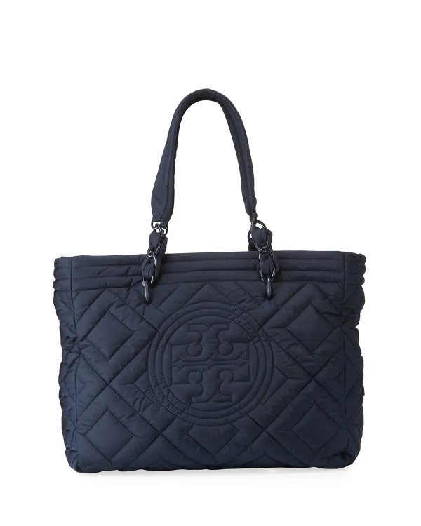Fleming Quilted Nylon Large Tote Bag