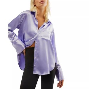 Free PeopleWomen's Shooting For The Moon Button-Front Shirt