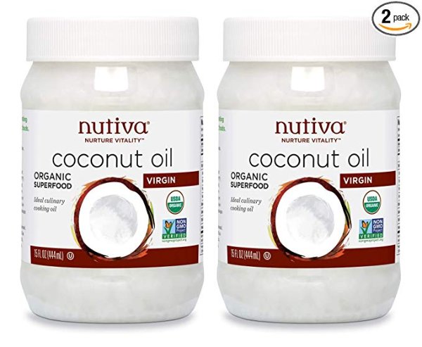 Nutiva Organic 有机初榨椰子油 15oz 2瓶