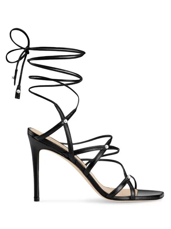 Astrid Lace-Up Leather Sandals