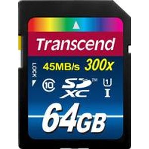 Transcend 64GB SDXC Class 10 UHS-1 Memory Card