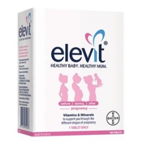 澳洲Elevit 备孕孕中哺乳期叶酸复合维生素100片