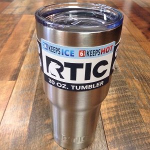 史低价：RTIC 双层真空隔温带盖不锈钢杯 30盎司