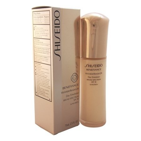 Benefiance WrinkleResist24 Day Emulsion SPF 18 by Shiseido for Unisex - 2.5 oz Emulsion