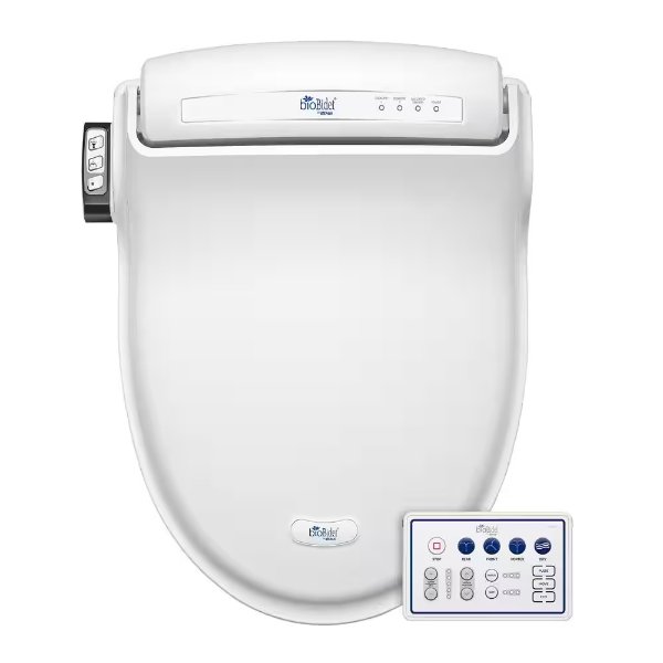 Supreme Electric Bidet Seat for Elongated Toilets in White